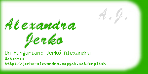 alexandra jerko business card