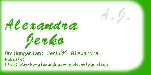 alexandra jerko business card